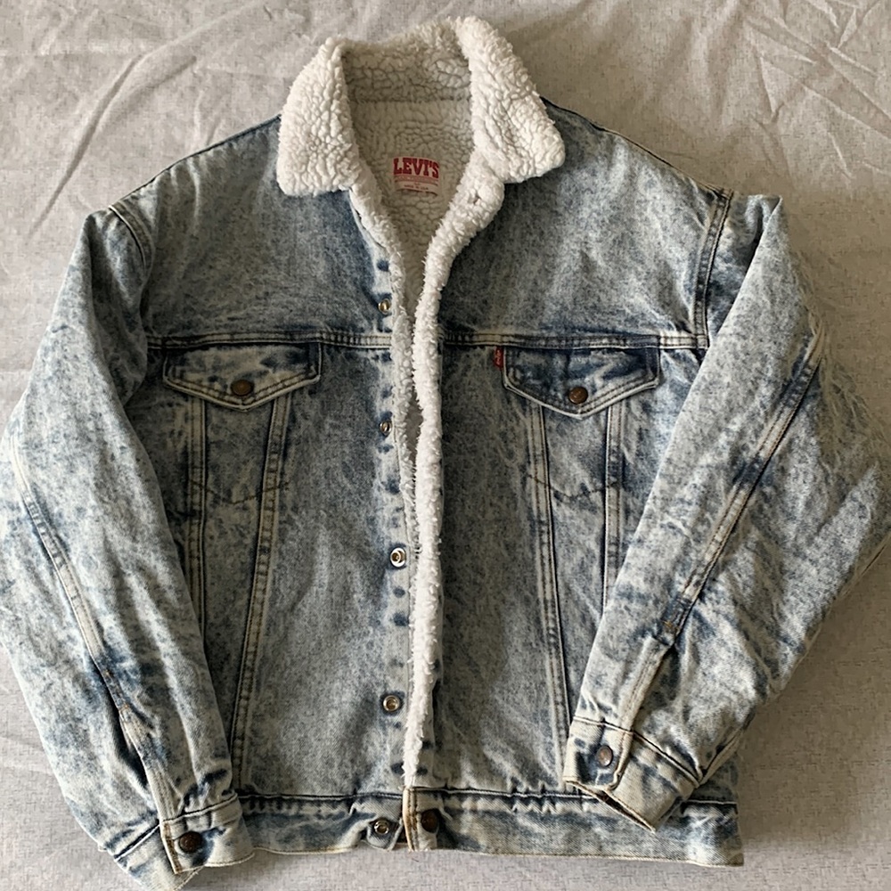 Levi’s Mens Sherpa Denim Jacket